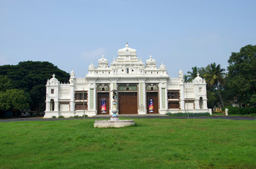 Jaganmohan Palace, its construction was completed in 1861 and was initially used by the Wodeyars, kings of Mysore as their home, Mysore, Karnataka, India