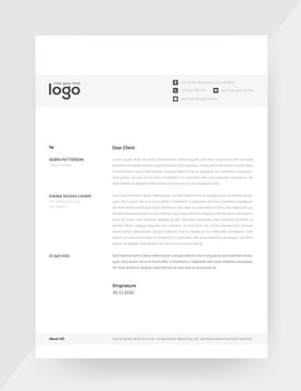Unique style letter head templates for your Business.