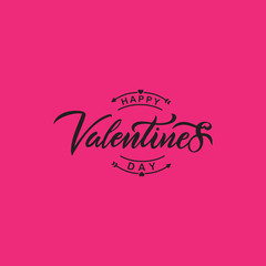 Happy Valentines Day typography vector design for greeting cards and poster. Valentines Day text on a white background. Design template celebration. Vector illustration.