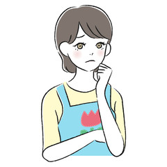 エプロン　女性