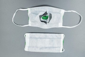 medical mask isolated , thailand