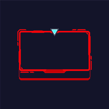 Red Streaming Panel creative design - VECTOR