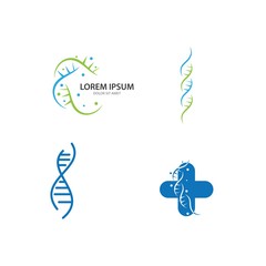 DNA logo vector