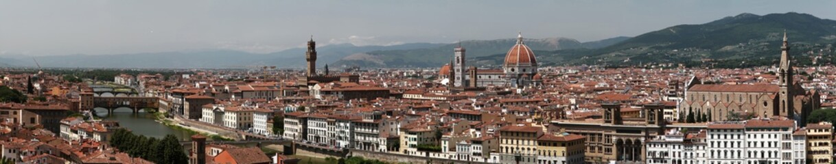 Fototapeta na wymiar Panoramic view of Florence skyline. Tuscany. Italy.