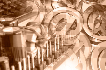 Electronic device and mail signs