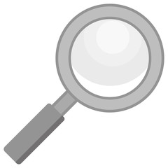 isolated vector illustration of loupe