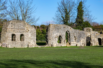 Fototapeta na wymiar The Ruins of Lewes Priory in Sussex
