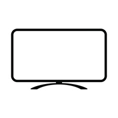 tv icon on white background