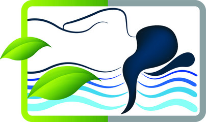 Obraz premium sleeping girl logo