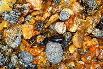 Background, natural amber