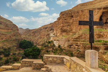 St. George monastery in the Wadi Qelt valley, Palestine