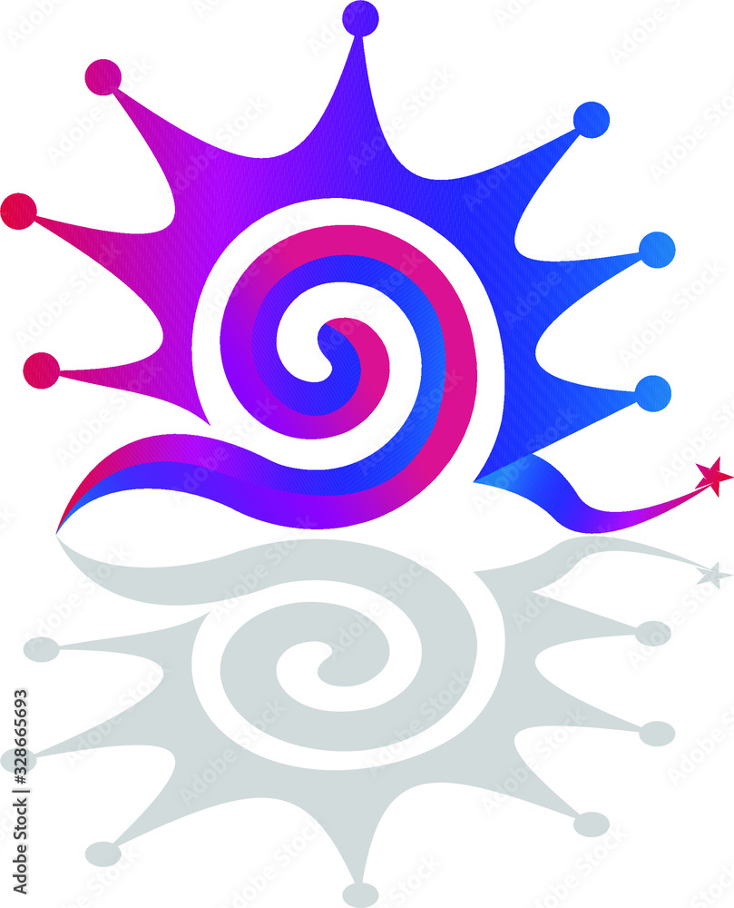 Canvas Prints bright swirl logo