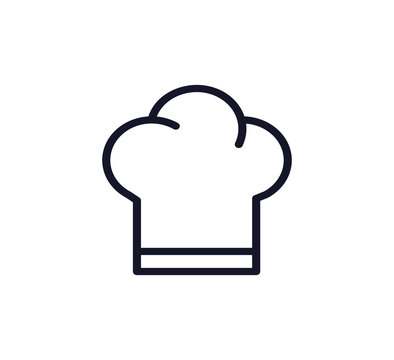 Hat chef icon vector logo design template