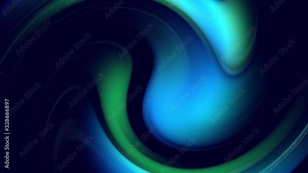 Poster twisted curved lines rotate as creative abstract background with liquid abstract gradient of green b
