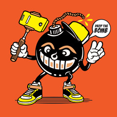 Selfie Bomb Character Design