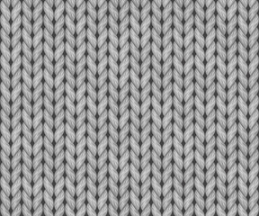Seamless knitted texture. Realistic illustration