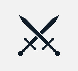 Sword icon vector logo design template