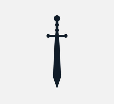 Sword icon vector logo design template