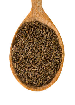 cumin isolated on white
