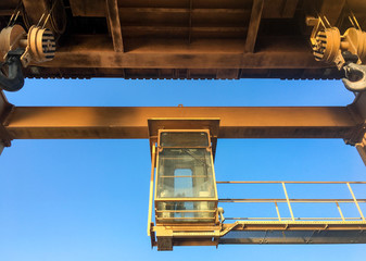 Large Gantry Crane at Ubonrat Dam, khonkaen, Thailand.