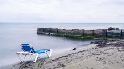 A water breaker in Larnaca beach
