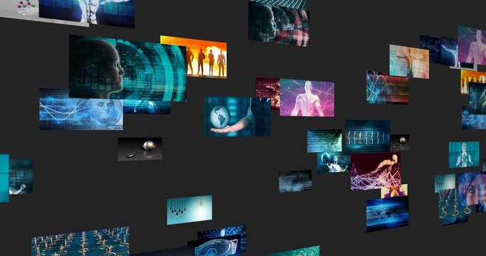 Worldwide Marketing Platform for Advertising Industry Concept