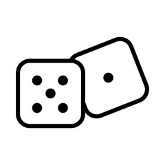 casino dices game isolated icon