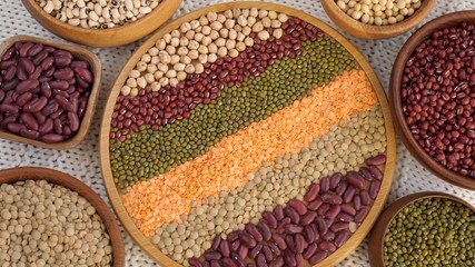 Healthy Eating Concept. Beans and Legumes. 