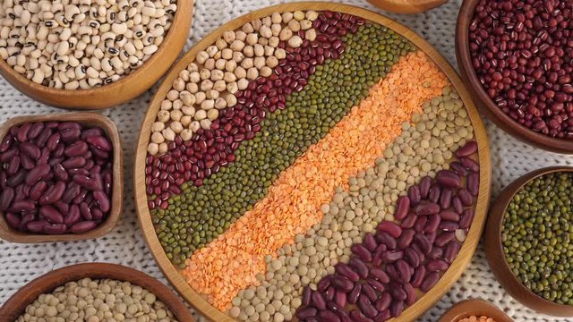 Healthy Eating Concept. Beans and Legumes. 