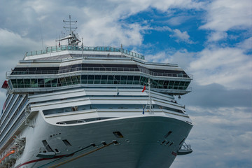 Cruise ship in the harbor of Key West