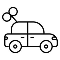 Toy car icon vector illustration photo