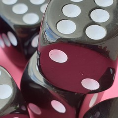 colorful dices on the table