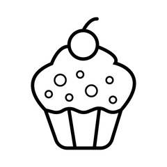 cup cake icon vector illustration photo