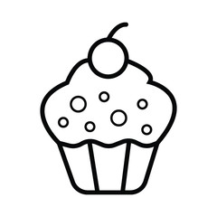 cup cake icon vector illustration photo