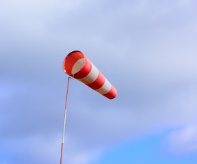 windsock against the sky