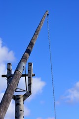 Long pole for lifting water from a well