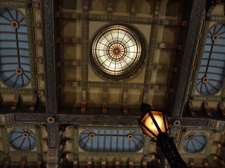 Old train station ceiling in the Netherlands 