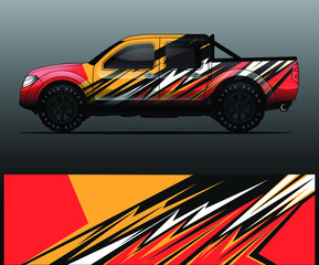 truck decal graphic wrap vector, abstract background