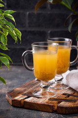 Healthy hot sea buckthorn tea