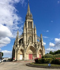 Obraz premium The Basilica of Notre-Dame de Bonsecours, Normandy, France