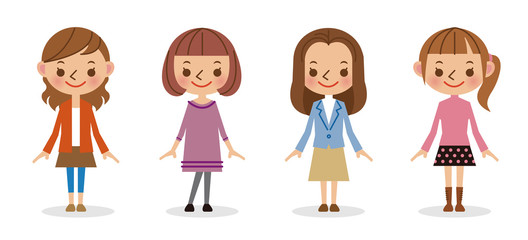 タイトル	女性4人セット