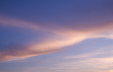 Naklejka na ściany i meble Slice of the sky during sunset