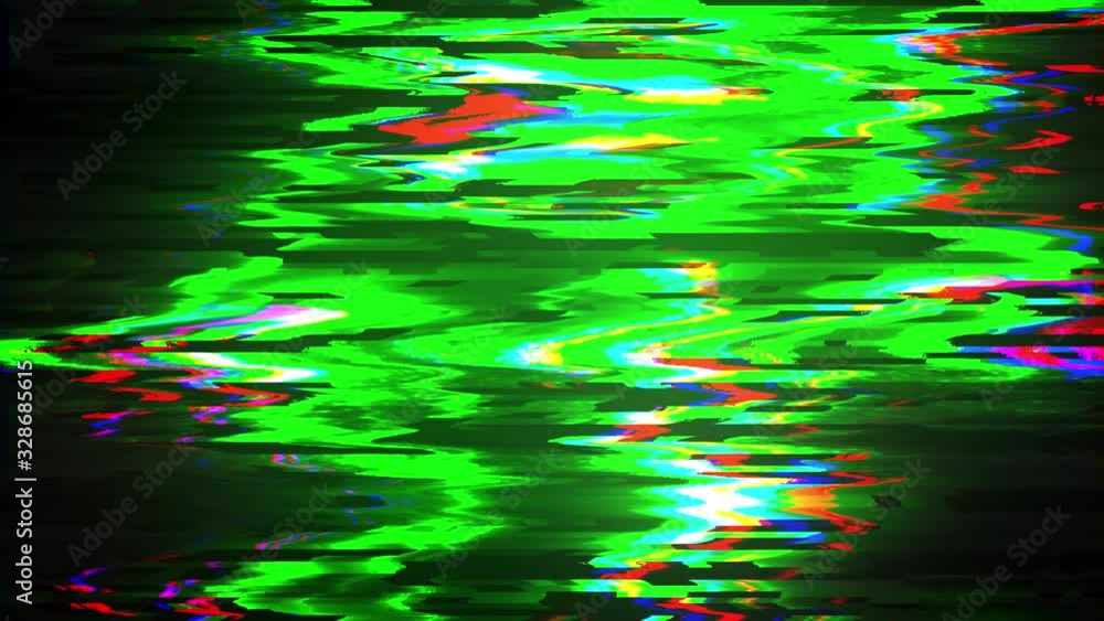 Poster glitch, pixel noise on the screen, computer generated. bad signal. video damage. 3d rendering a digi