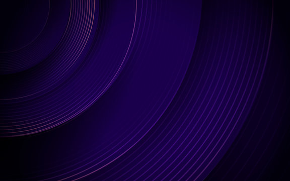 Abstract Purple Circle Line Stripes. Hi-tech Futuristic Background