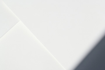 abstract white background, paper page texture for cover design with light and shadow