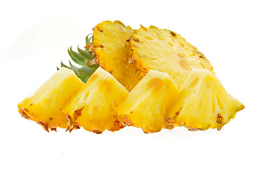 Pineapple on white background