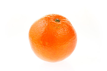 The oranges on a white background