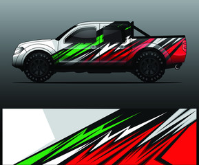 truck decal graphic wrap vector, abstract background