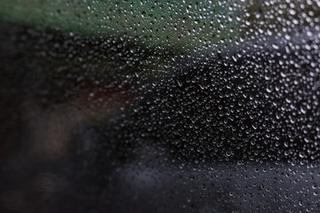 water rain drop on glass window