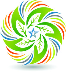 eco star hand logo